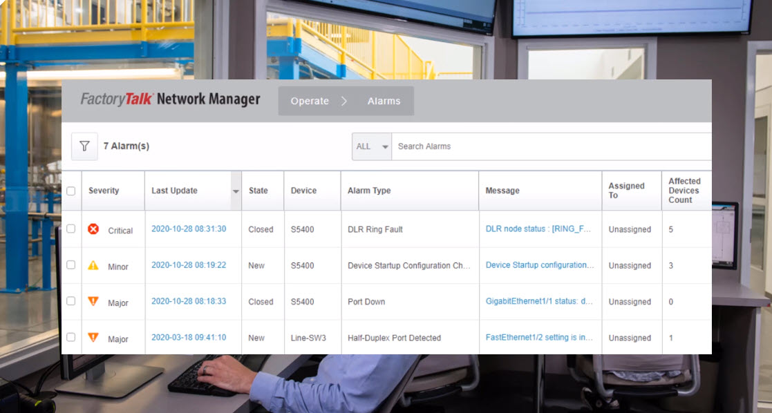 Resolución de problemas de FactoryTalk Network Manager